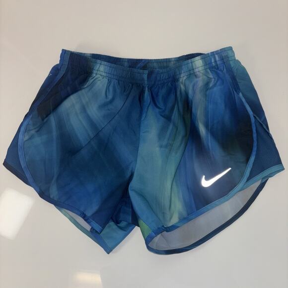Woman's Nike Dri-Fit Modern Tempo Running Shorts X-Small Blue Waves gym Beach - Picture 2 of 6